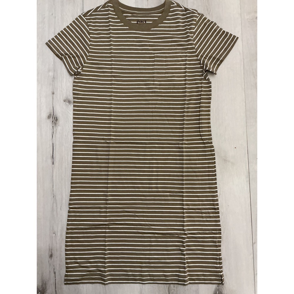 Pact‎ Women's Softspun Tank Midi Dress Coast Mesa Stripe Medium New With Tags - Picture 3 of 5